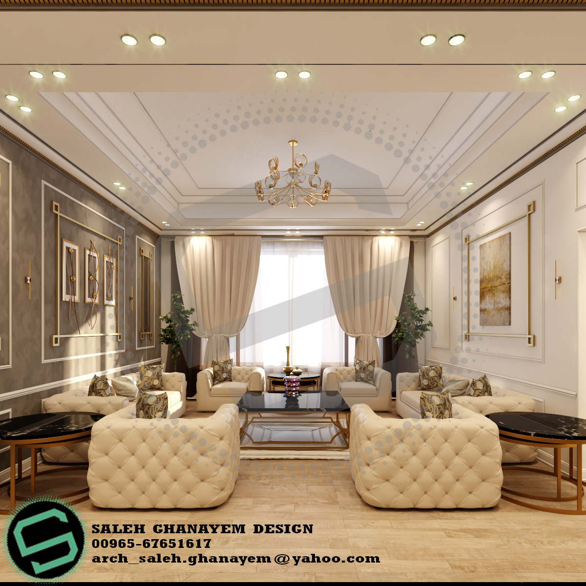 new classic design 3d's max architecture design interior design  Kuwait تصميم تصميم داخلي  تصميم معماري كويت