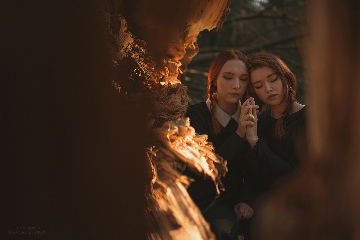 фотограф photographer фотографмосква фотографминск witch autumn forest creative idea redhead