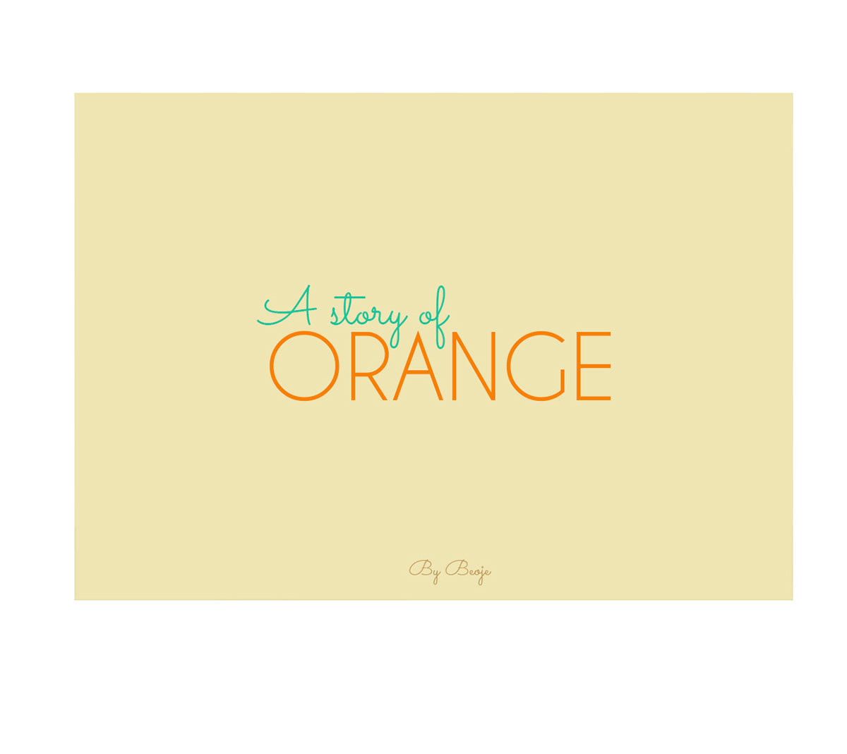 orange story Illustrator creative growing