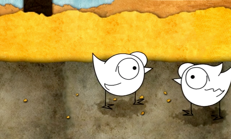 popcorn after effects birds Animated Short