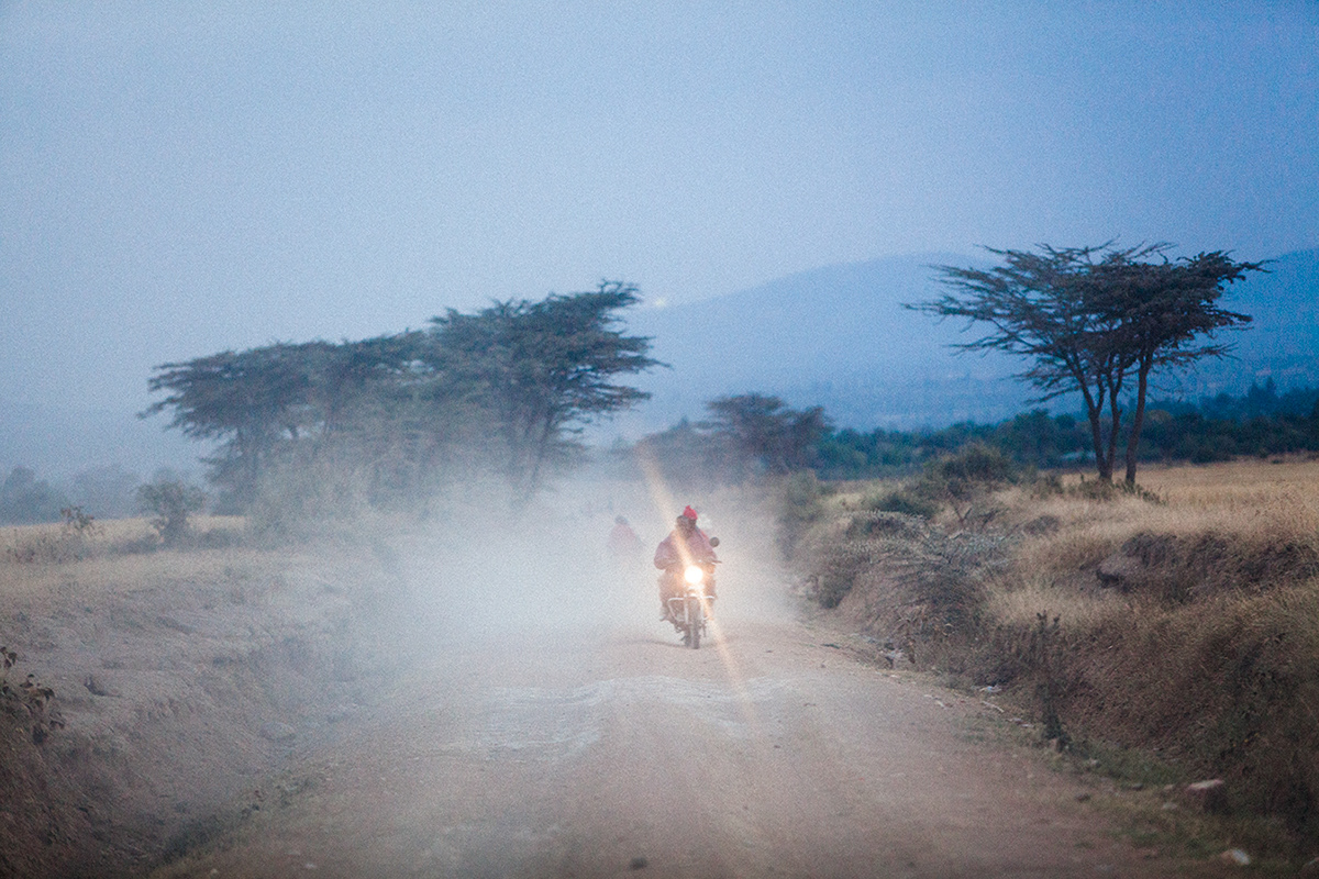 kenya DUSK africa Travel sunset dirt roads rural