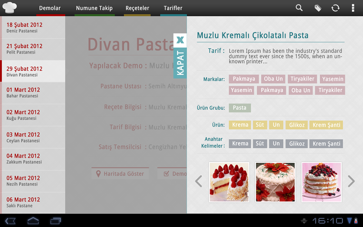 android tablet droid Interface