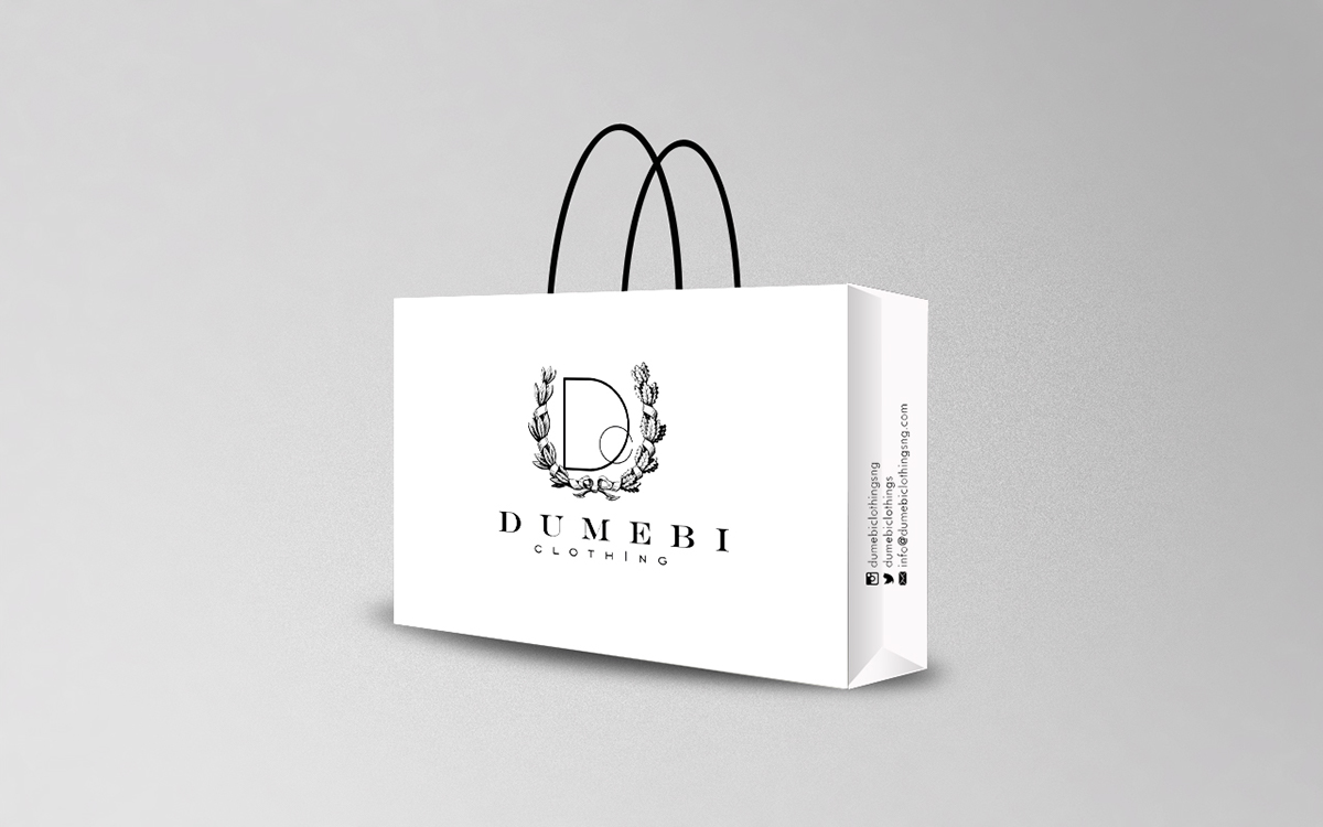 brand identity marketing   Collateral Fashion  design gift card bags