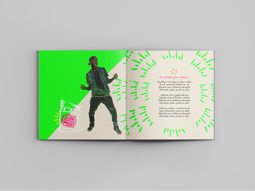 champeta colombia cd neon musica Label Booklet