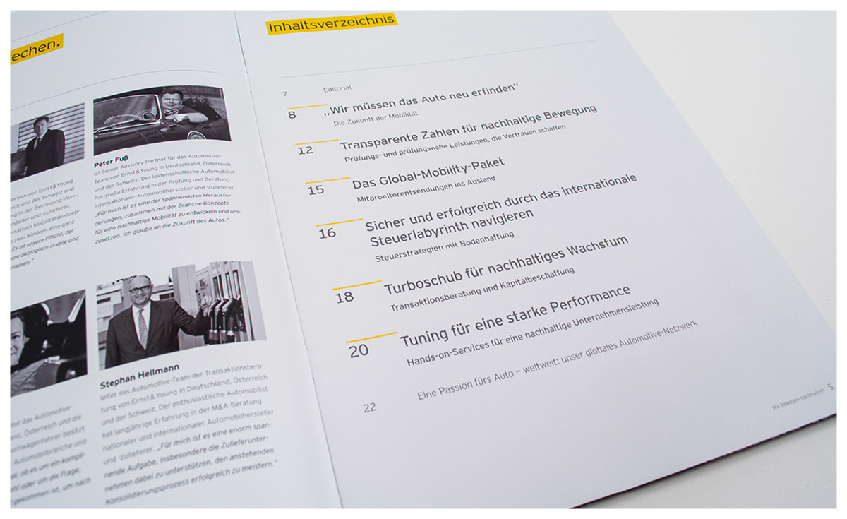 EY automotive   Cover Cold Stamping broschure Medienmassiv brand identity brochure Ernst & Young print typography  