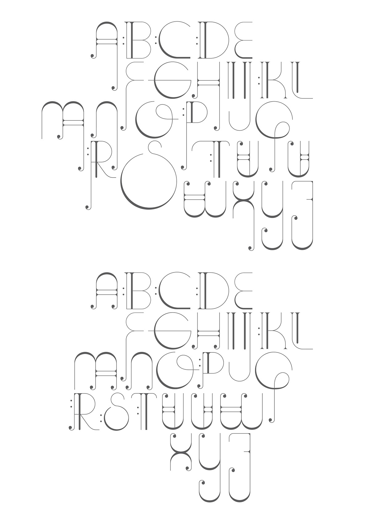 Adobe Portfolio grephic design lettering ornament