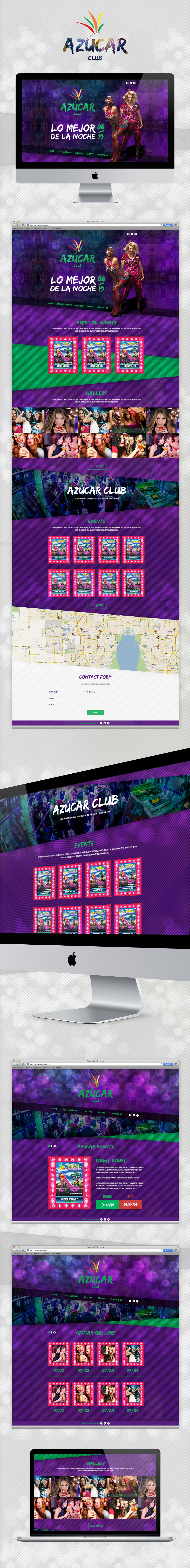 Web site Layout Website club party