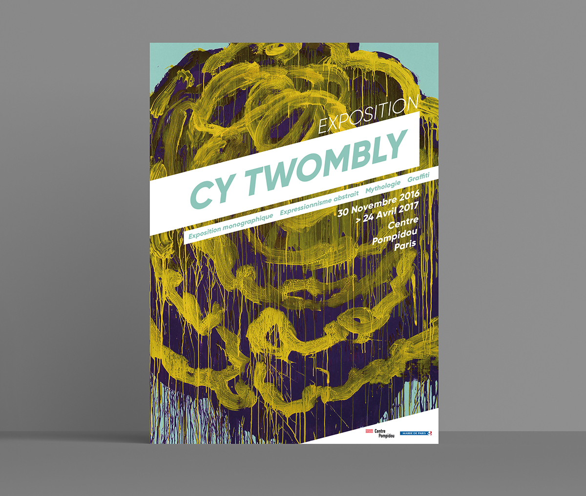 graphic graphic identity Cy Twombly Illustrator InDesign photoshop