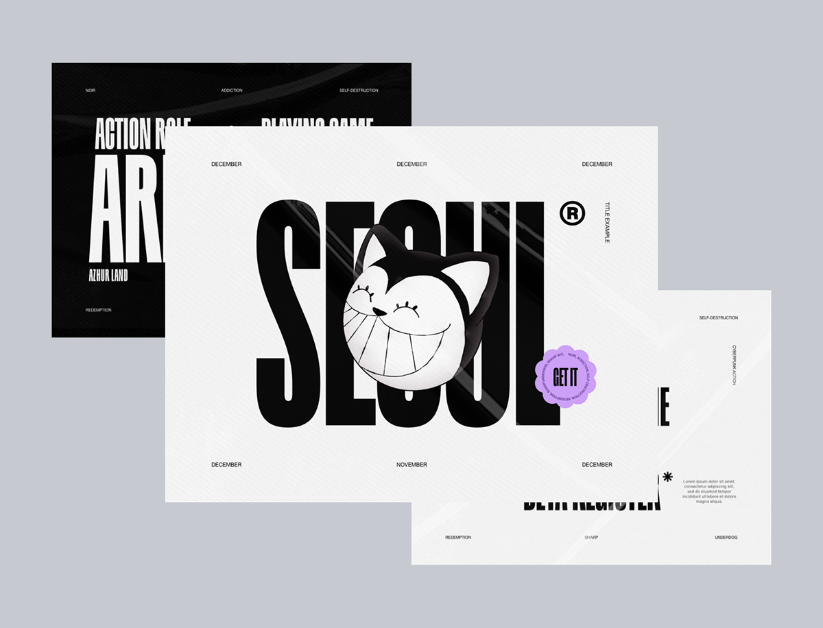 art direction  Layout motion typography   visual design Website