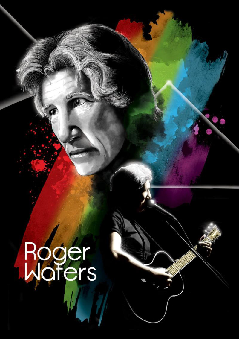pink floyd roger waters David Gilmour psychadelic guitarist artist rainbow