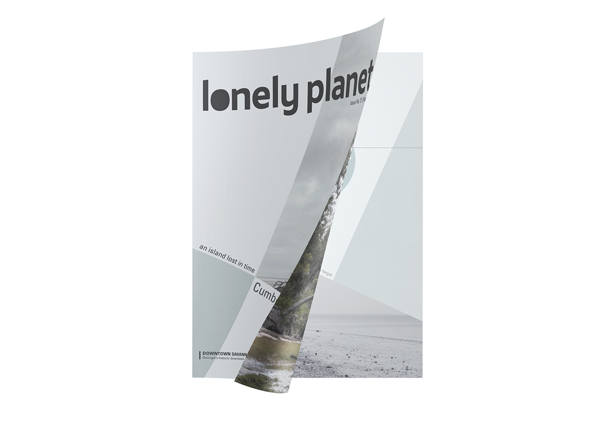 Lonely Planet magazine redesign print SCAD modernism Travel geometric modern
