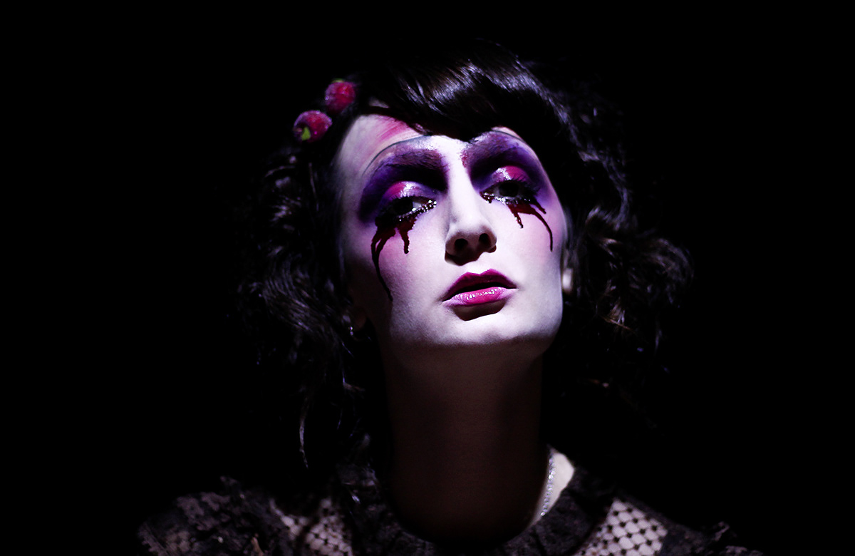 Halloween MUA makeup creative art Pant models horror dark clown doll bride zombie