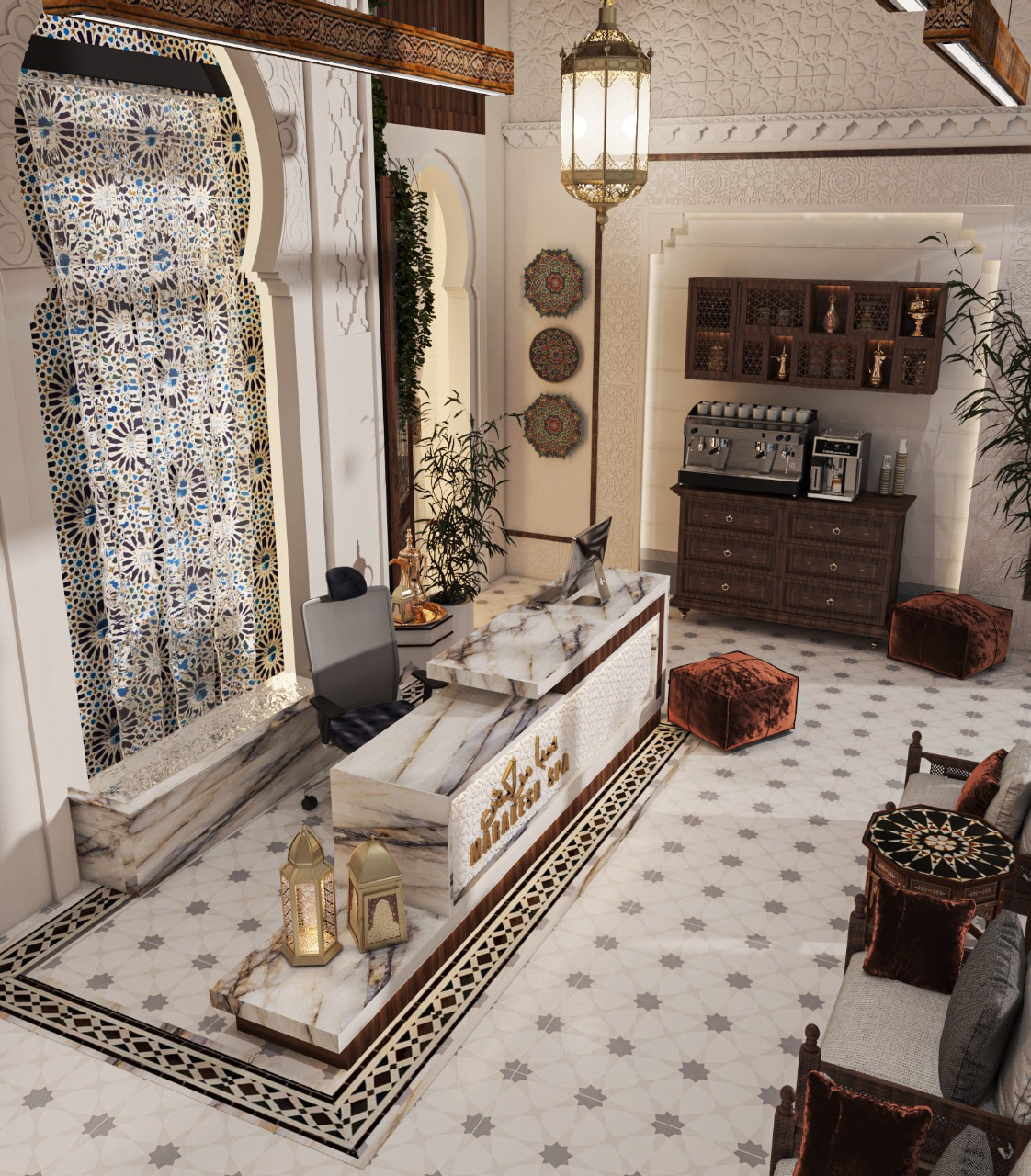 3D architecture archviz CGI Interior interior design  Marrakech morroco Render visualization