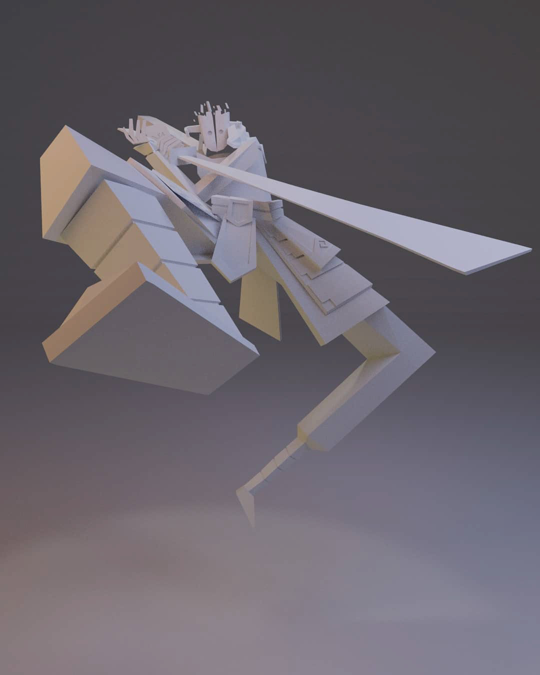 3D 3D Character Claymodel dota2 juggernaut