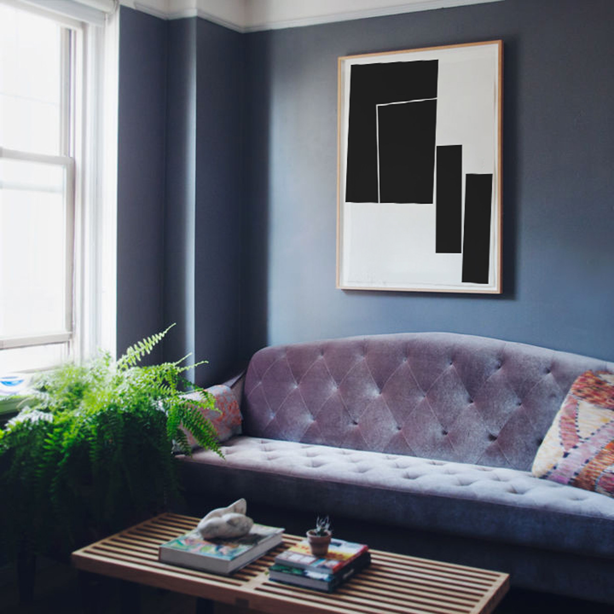 art black white geometry interiors minimal poster print wow