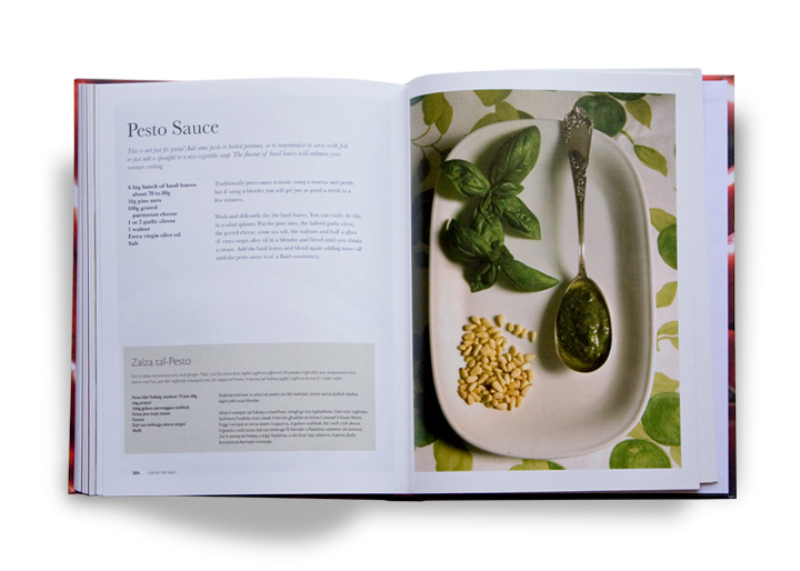 recipe book  book  FOOD maltese  dual language  typography  recipes  food photography  book design