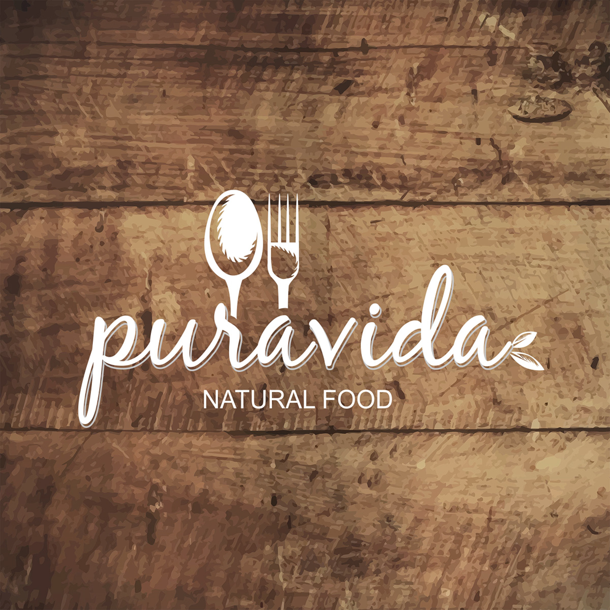 puravida Food  foodie natural marca logo branding  restaurante vegan