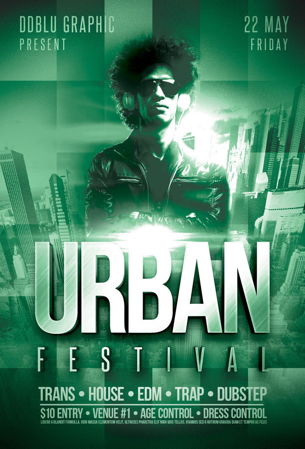 flyer Urban festival graphicriver