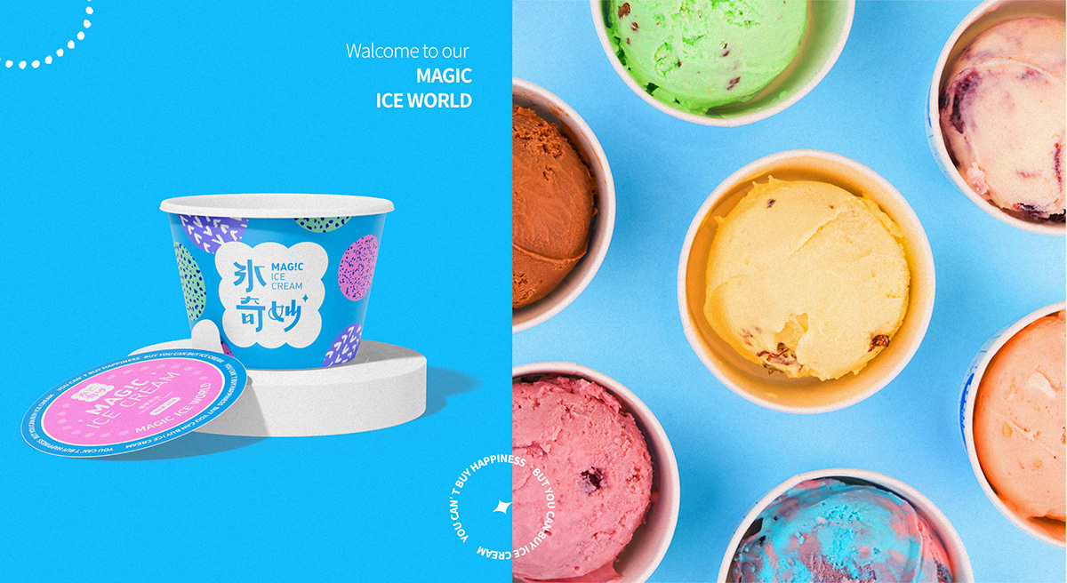Advertising  Brand Design brand identity design ice cream ILLUSTRATION  Logo Design Logotype Packaging visual identity