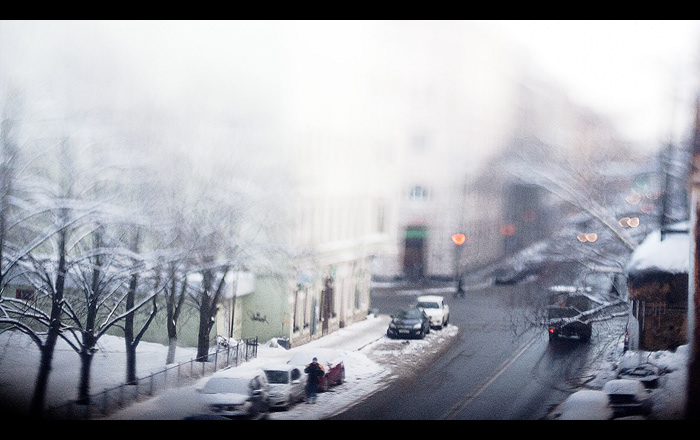 city winter st.-petersburg Russia Day snow Street