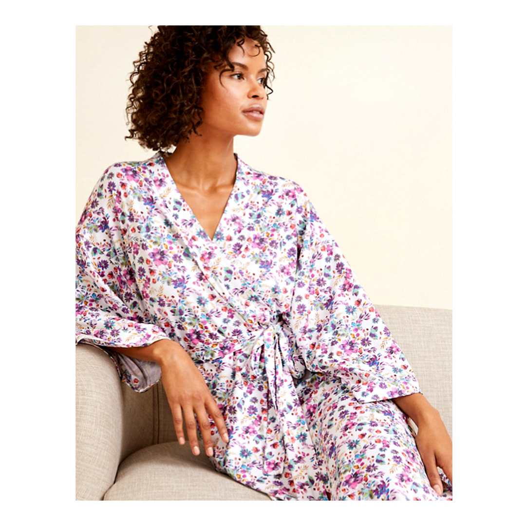 sleepwear fashion design womenswear Surface Pattern print floralprint handpainted watercolour