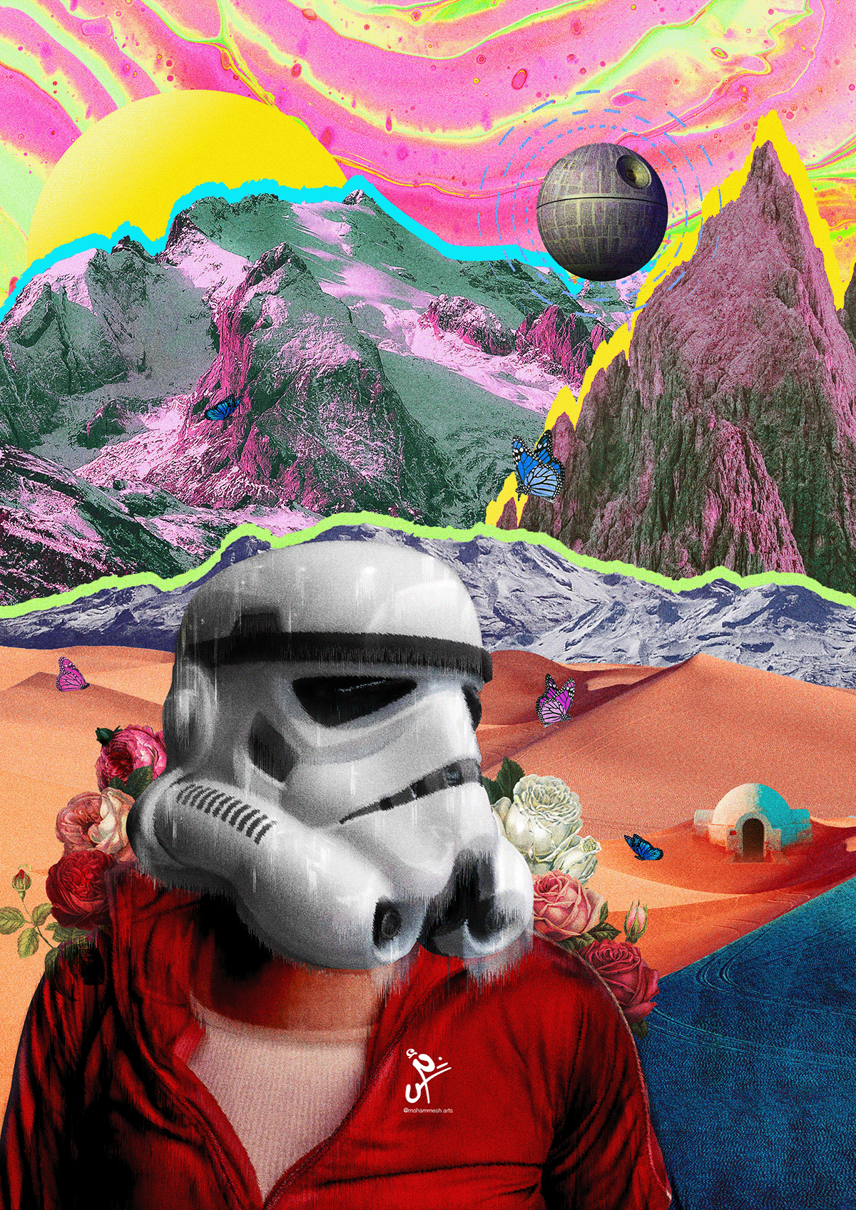 art collage creative design Digital Art  graphic May star wars stormtrooper
