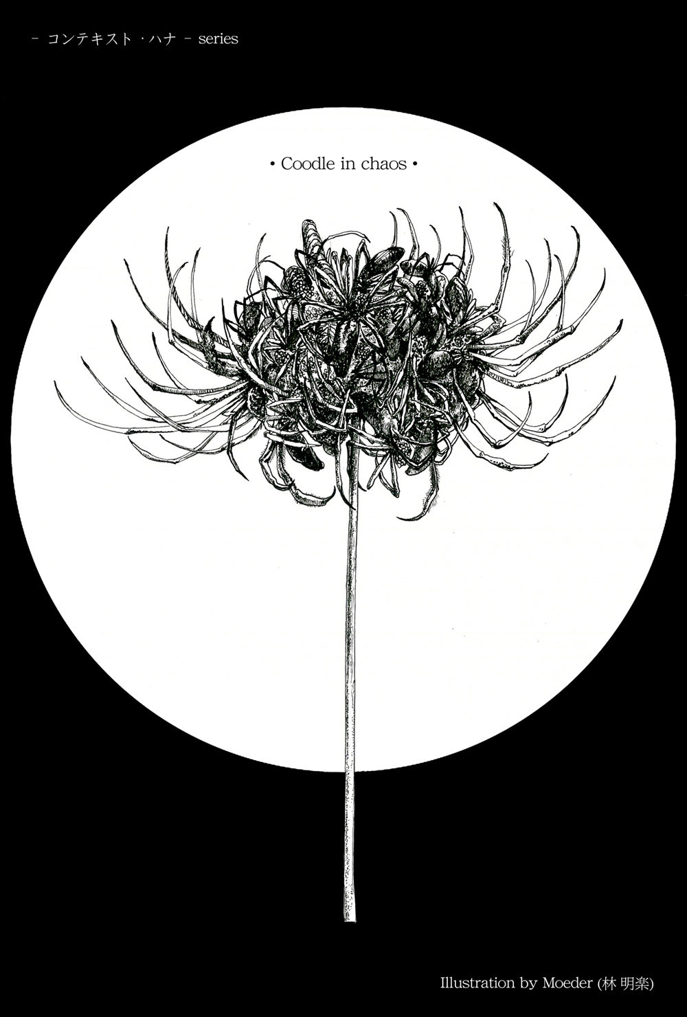 pattern Flowers animals Poetry  design ink line art handmade needle pen detail concept