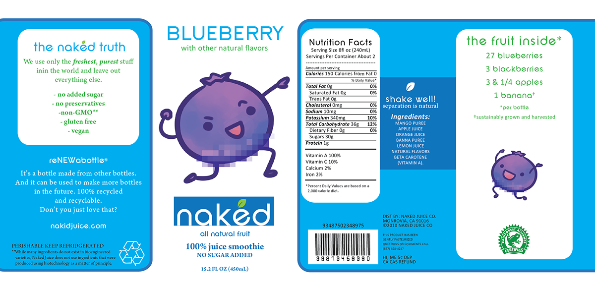 naked juice redesign Label