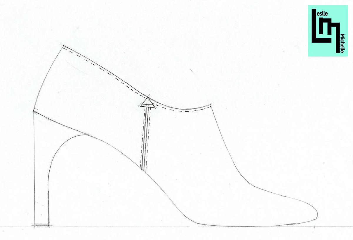 Adobe Portfolio shoes sketches footwear