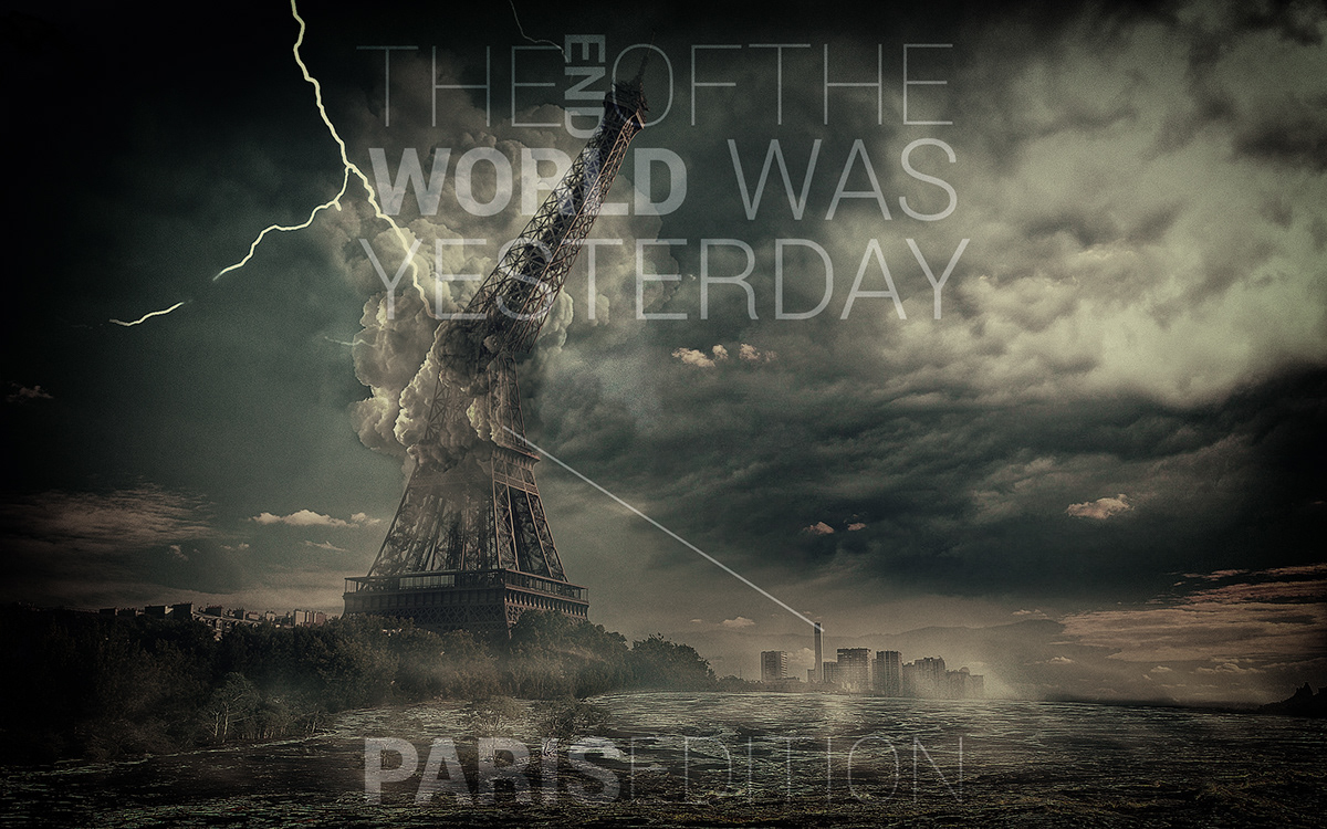 apocalyptic Photo Manipulation  collage blending video concept global warming world's end