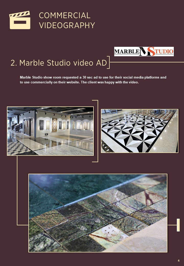 content graphics media portfolio video