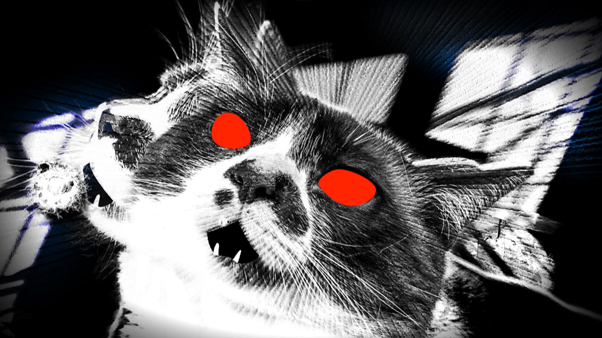 cat from hell EXORCIST fight spell noir Sin City Frank Miller black and white