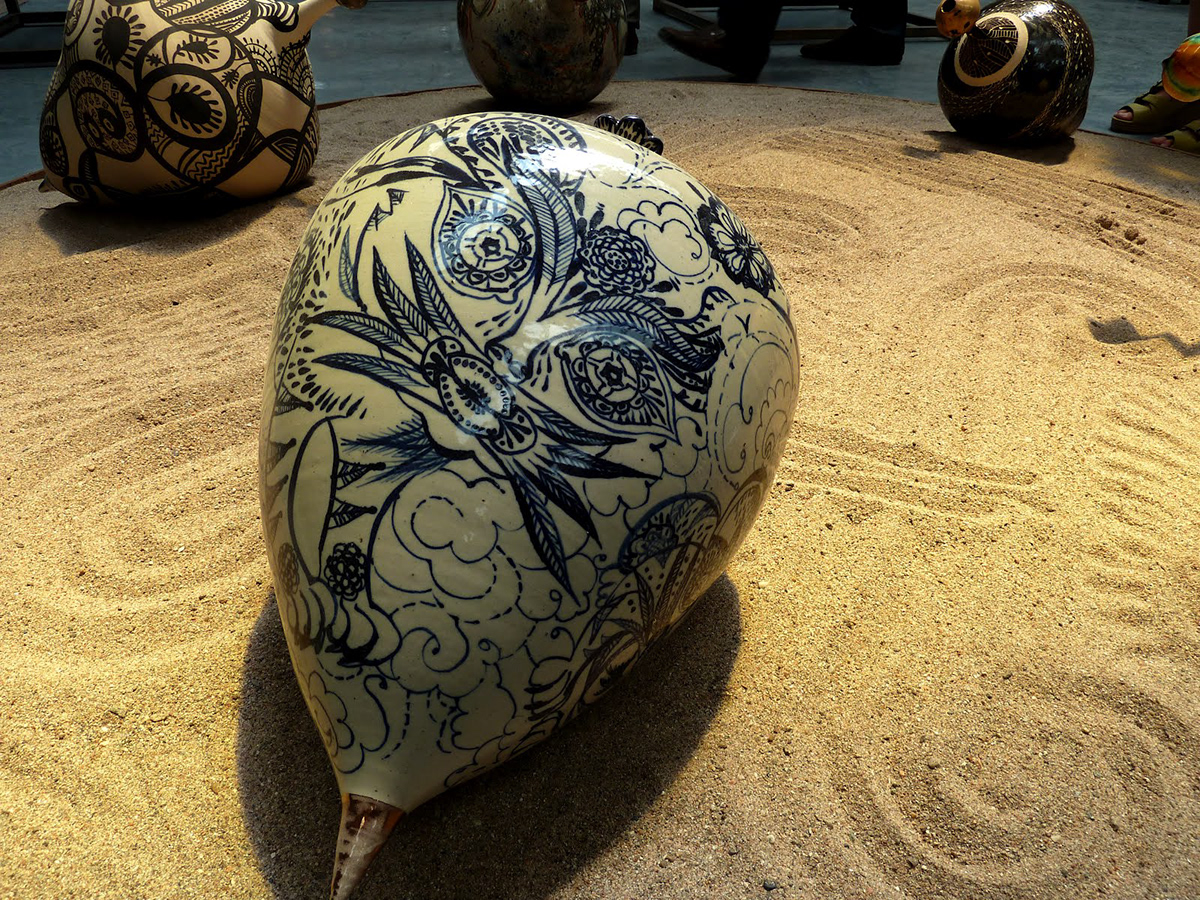TOPsy-turvy clay art sculpture design ceramics 