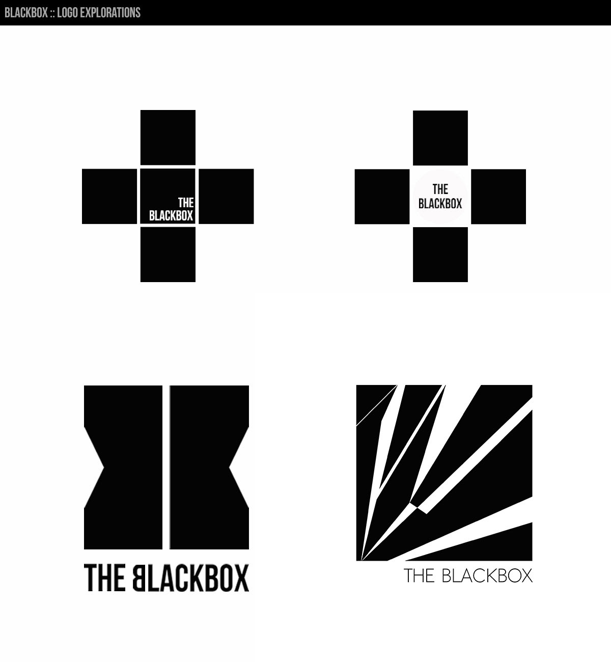 The Blackbox  identity logo design manual arts Theatre design wayfinding Signage posters