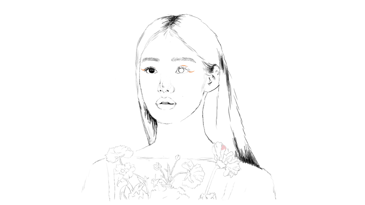 artwork DIGITALDRAWING Drawing  fanart ILLUSTRATION  Lee Sung Kyung portrait portrait illustration