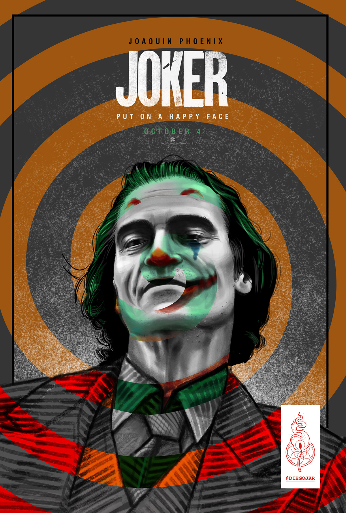 Poster Joker Movie on Pantone Canvas Gallery