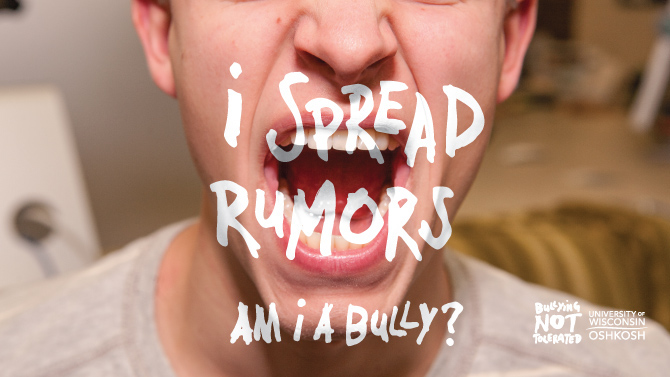 bully ResLife anti-bullying anxious hurt self-concious embarrased feeling poster HAND LETTERING