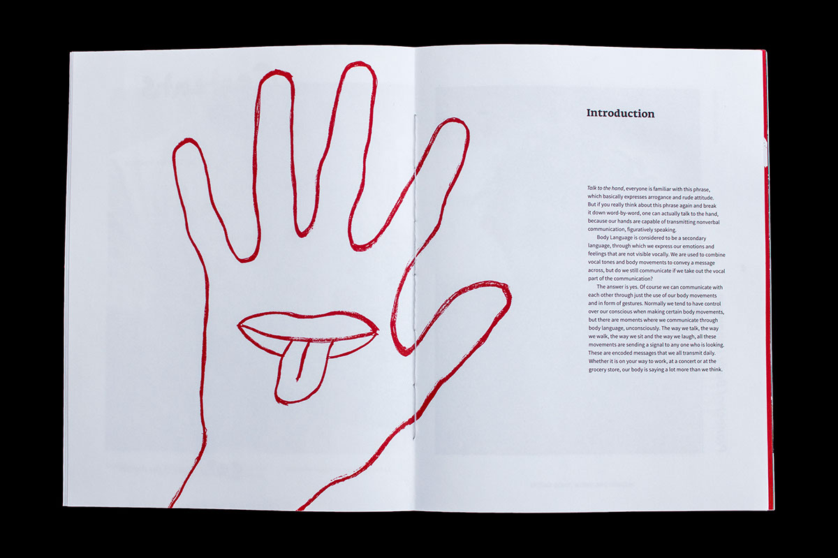 body language Nonverbal Communication semiotics magazine book publication experimental Layout westerdals editorial