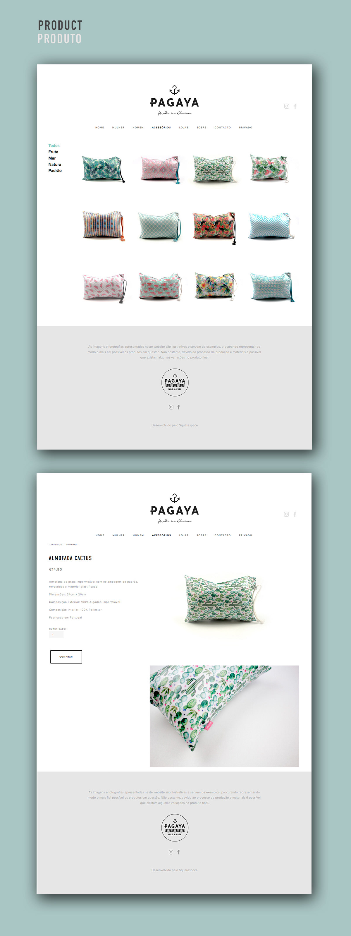 shop online Fashion  summer shop Website Clothing squarespace Webdesign Layout pagaya