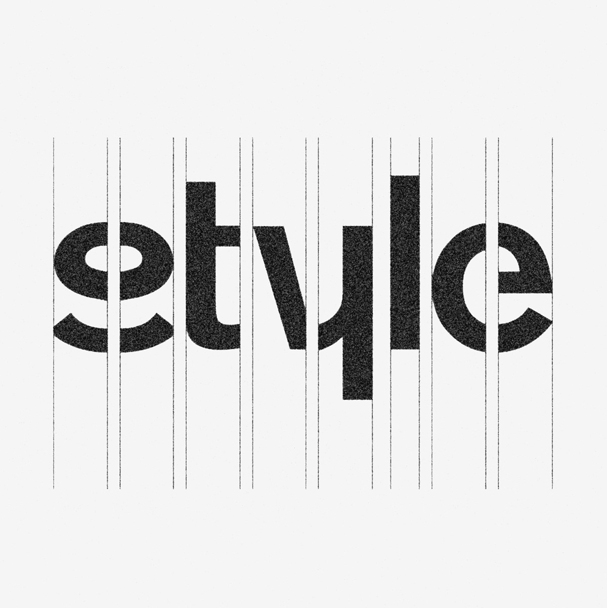 Style lettering type design