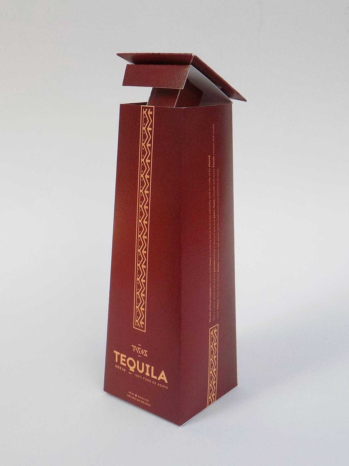 #packaging #graphic design #Print Design #tacos #tequila  #drink adaa_2015 red beverage