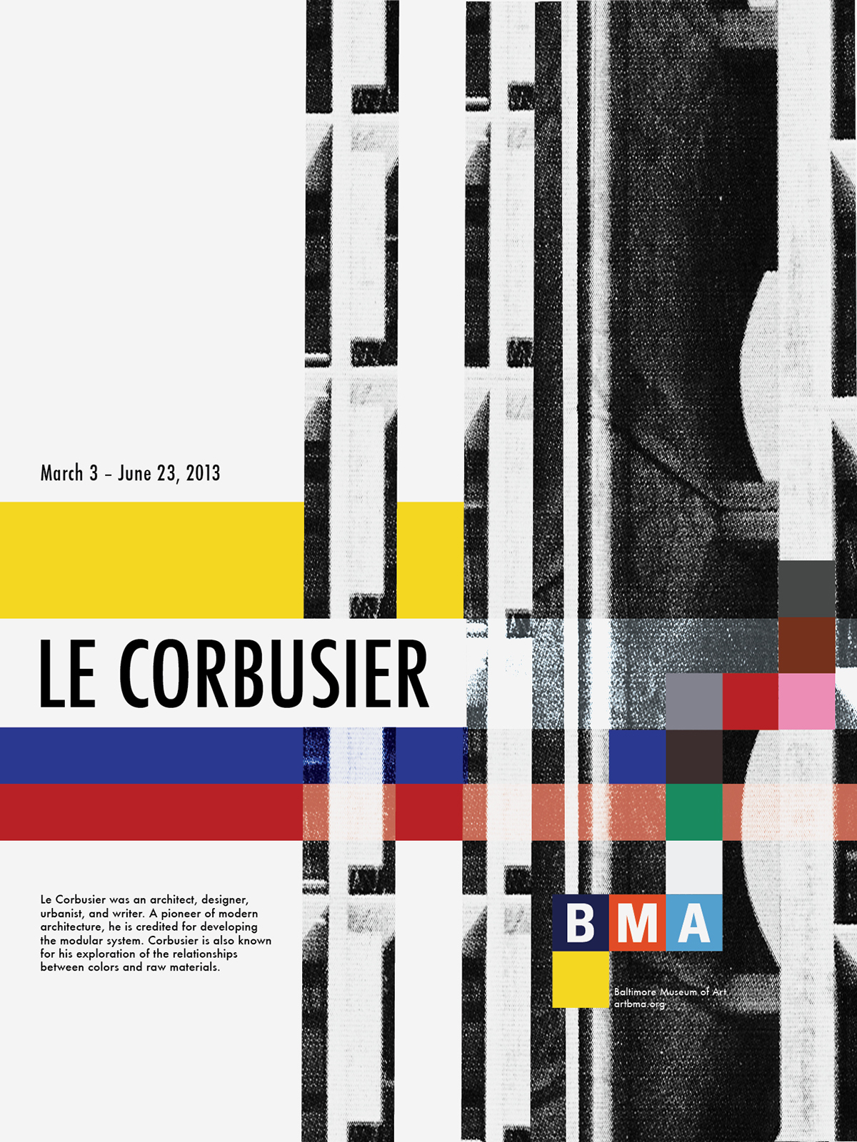 poster Le Corbusier modern modern architecture architect BMA architect poser design