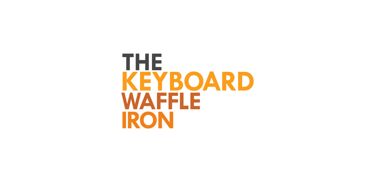 Keyboard Waffle Iron product design  branding  logos Packaging Web Design  print motion Signage dimino