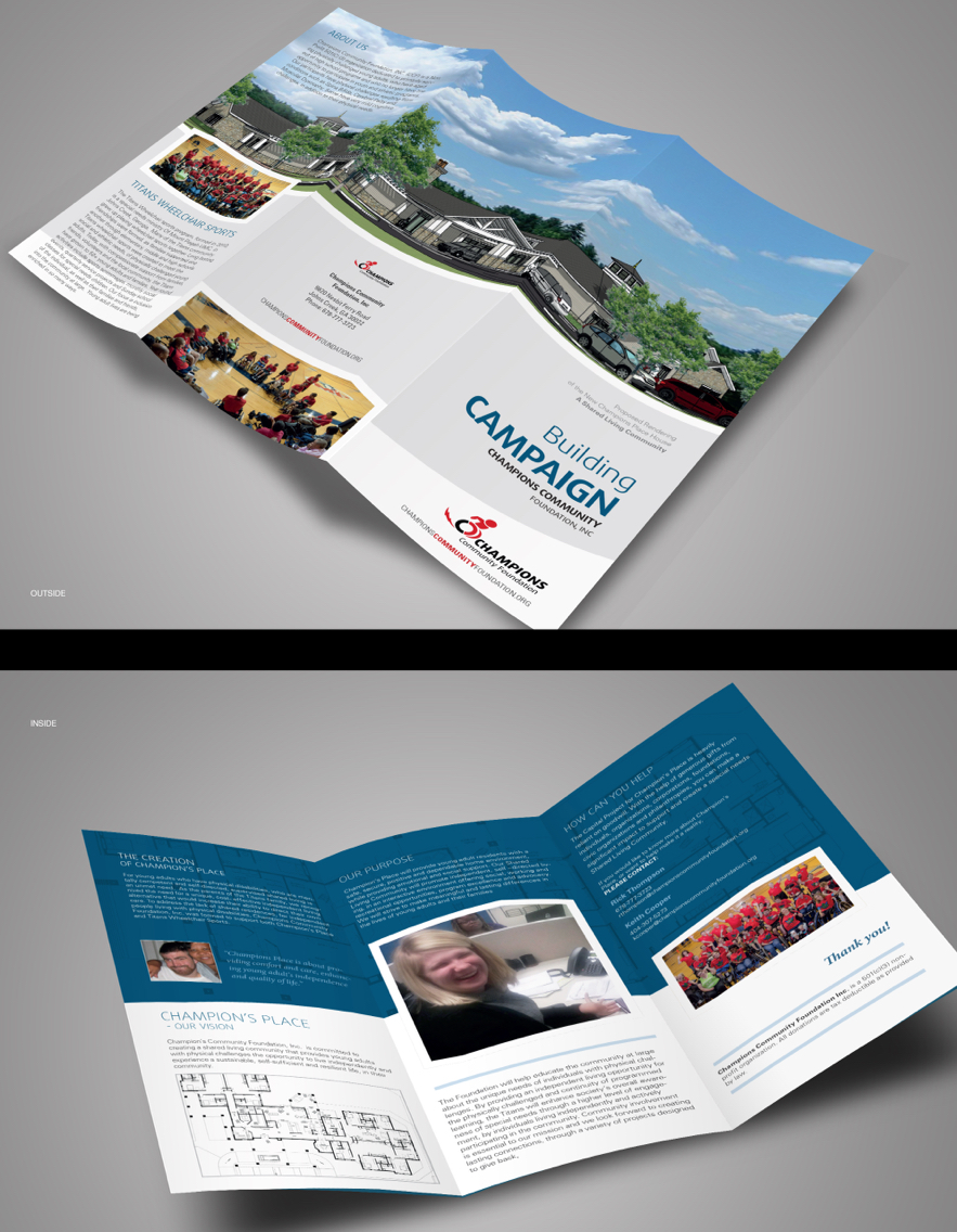 design print brochure trifold