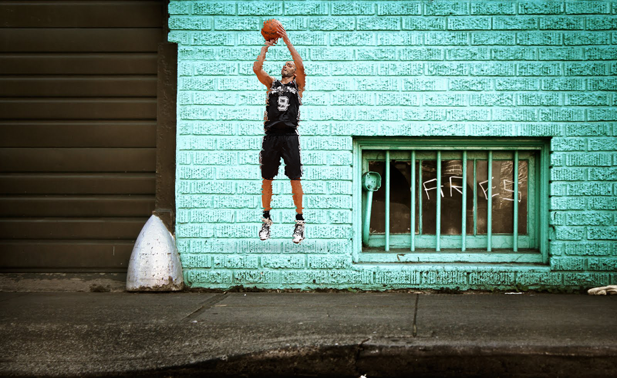 San Antonio Spurs Photo Displacement NBA basketball