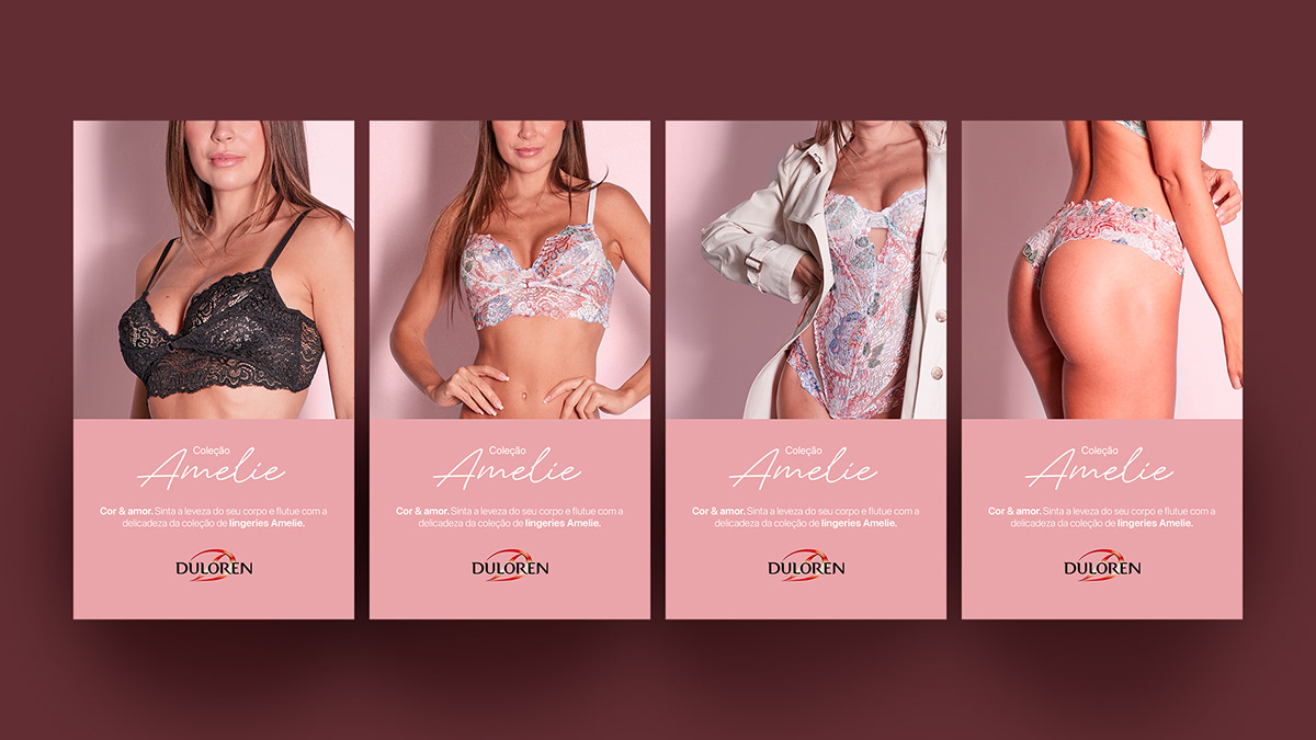 brand identity design Ecommerce editorial lingerie moda Website