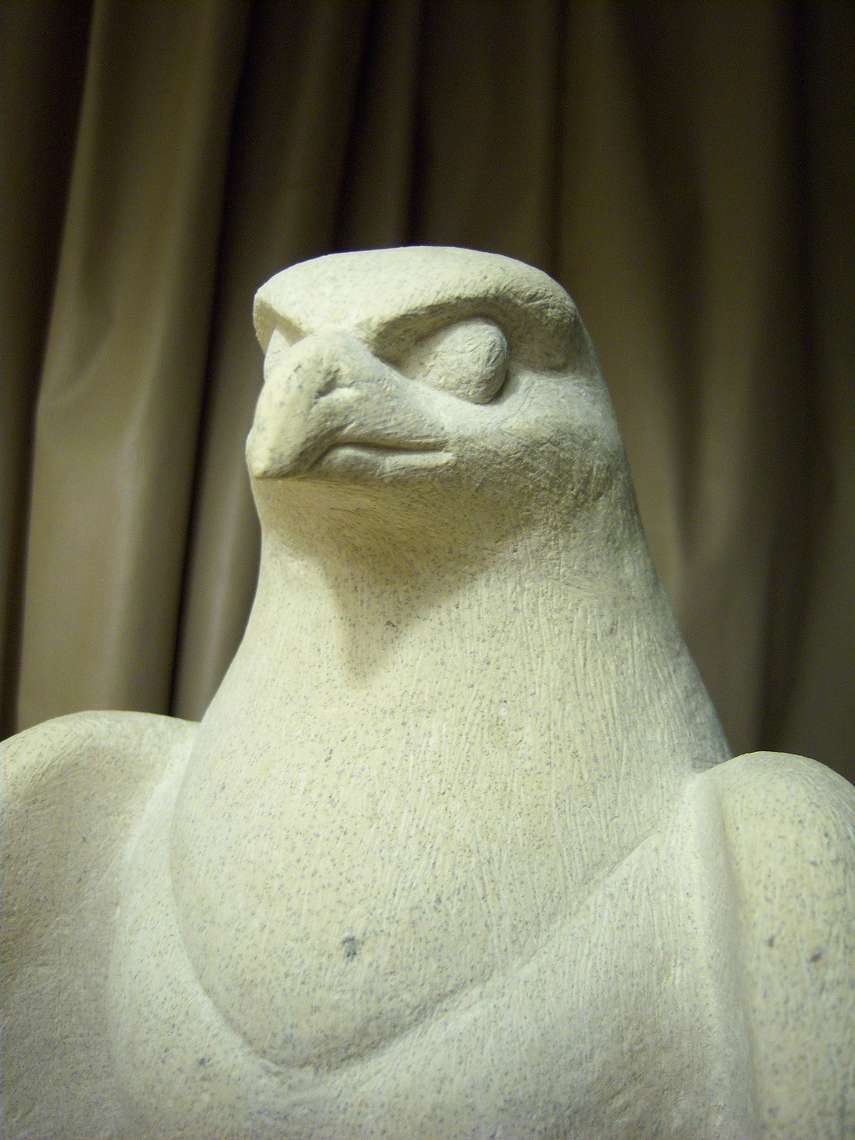 hawk lifesize stone carving