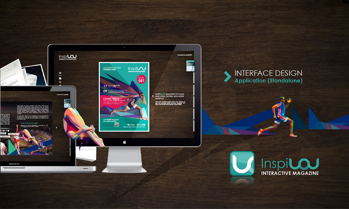 application interface branding Logo Digital Magazine