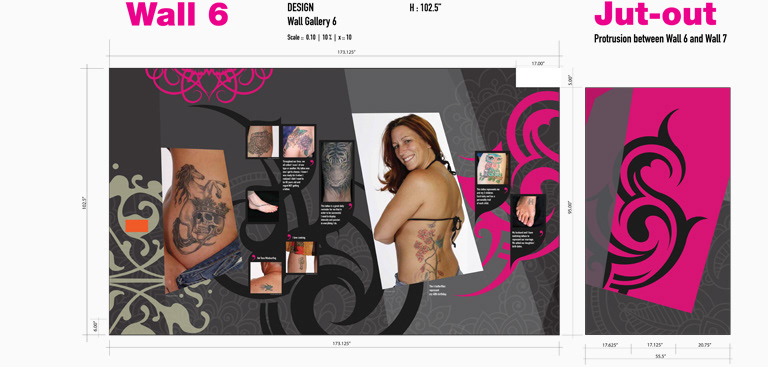gallery design tattoo tattoo show 3D Graphic Design PAMA Museum