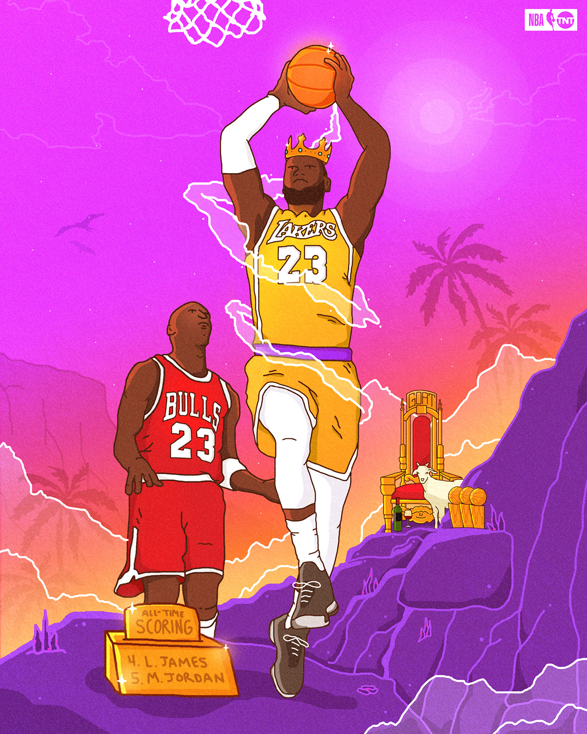 NBA Michael Jordan LeBron James SMSports Lakers basketball Sports Design